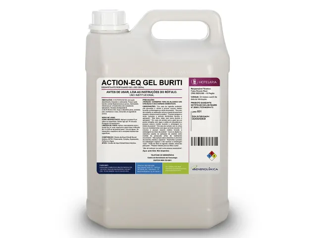 Desinfetante Perfumado Gel uso Geral ACTION EQ GEL BURITI 5L