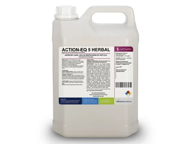 Desinfetante Perfumado Uso Geral ACTION EQ 5 HERBAL 55L