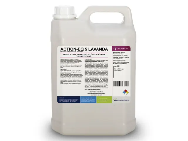 Desinfetante Perfumado Uso Geral ACTION EQ 5 LAVANDA 1L