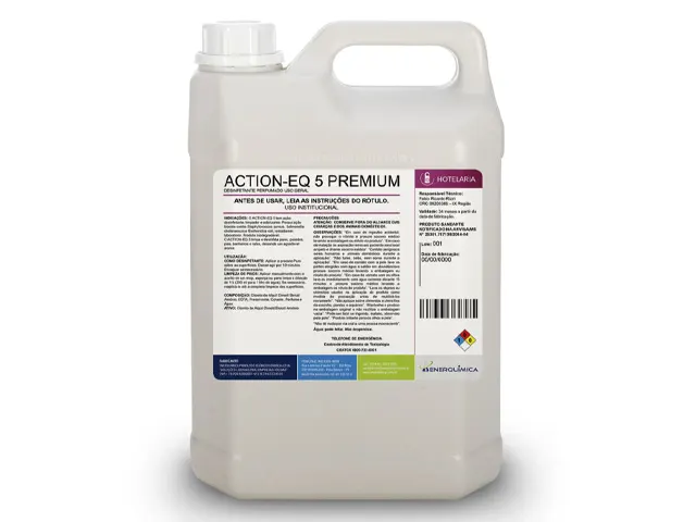 Desinfetante Perfumado Uso Geral ACTION EQ 5 PREMIUM 55L