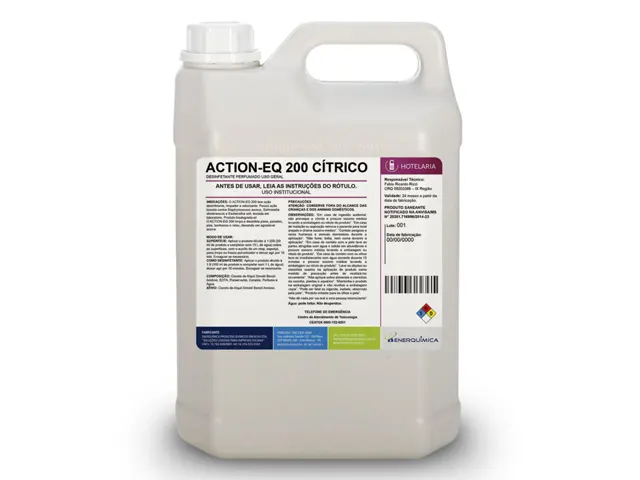 Desinfetante Perfumado Uso Geral ACTION EQ 200 CÍTRICO 1L