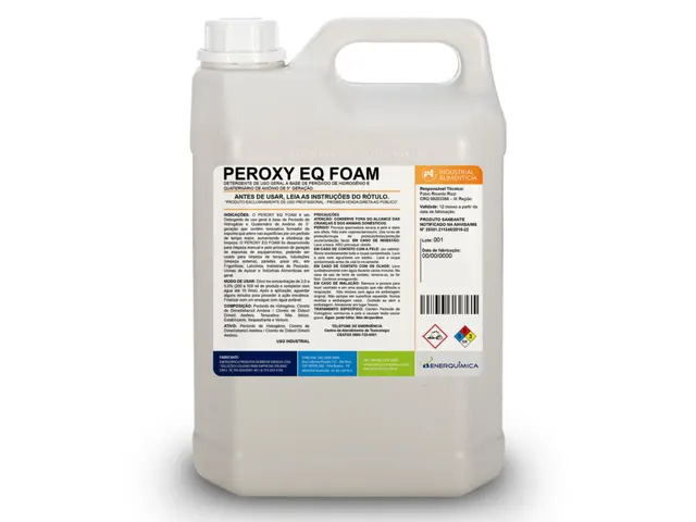 Detergente Uso Geral á Base de Peróxido de Hidrogênio e Quaternário de Amônio PEROXY EQ FOAM 25Kg