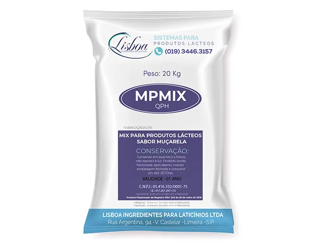 Mix para Produtos Lácteos Sabor Muçarela Análogos MPmix QPH