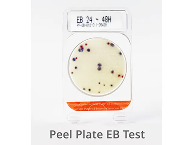 Placa de Contagem Microbiana Enterobacteriaceae Peel Plate EB