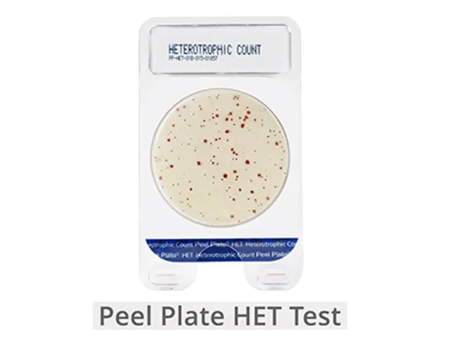 Placa de Contagem Microbiana Heterótrofos Peel Plate HET