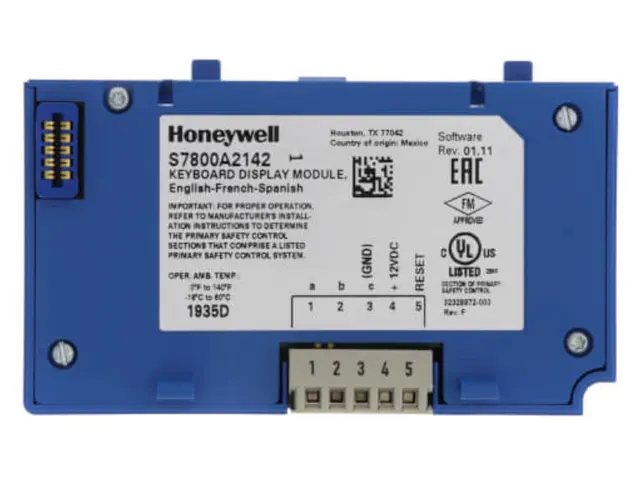 Módulo Display com Keyboard 5 Linhas para Programador de Queimadores Honeywell S7800A2142