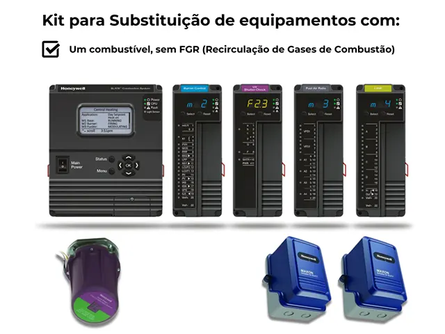 Kit Sistema de Controle de Combustão Honeywell Slate para Substituição do ControlLinks