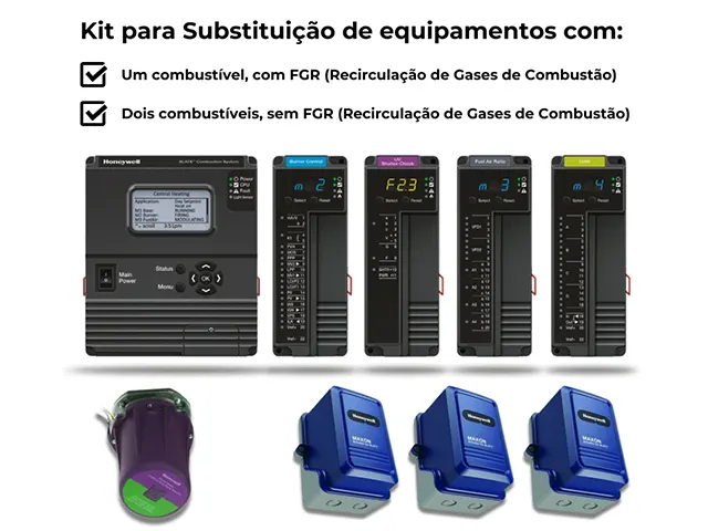 Kit Sistema de Controle de Combustão Honeywell Slate para Substituição do ControlLinks