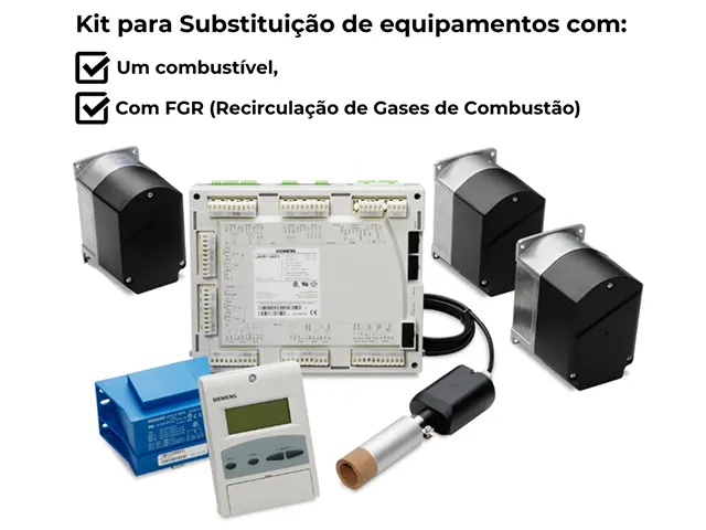 Kit Gerenciador de Queimador e Caldeira Substituição do ControlLinks Único Combustível e com FGR