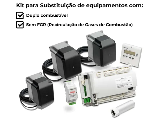 Kit Gerenciador de Queimador e Caldeira Substituição do ControlLinks Duplo Combustível e sem FGR