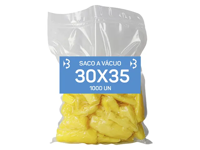 Saco a Vácuo Nylon Poli 30X35 cm - 1.000 Unidades