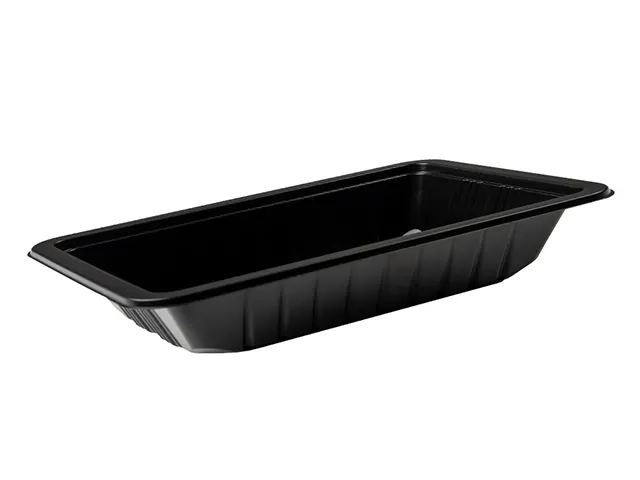 Bandeja Selável PP Preta 250 ml 18x13x3.5 cm - 500 Unidades