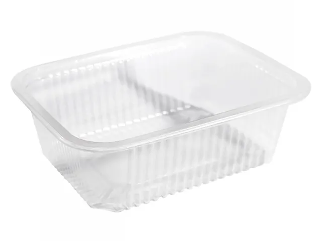 Bandeja Selável PP Transparente 1.800 ml 18x23x7.5 cm - 400 Unidades