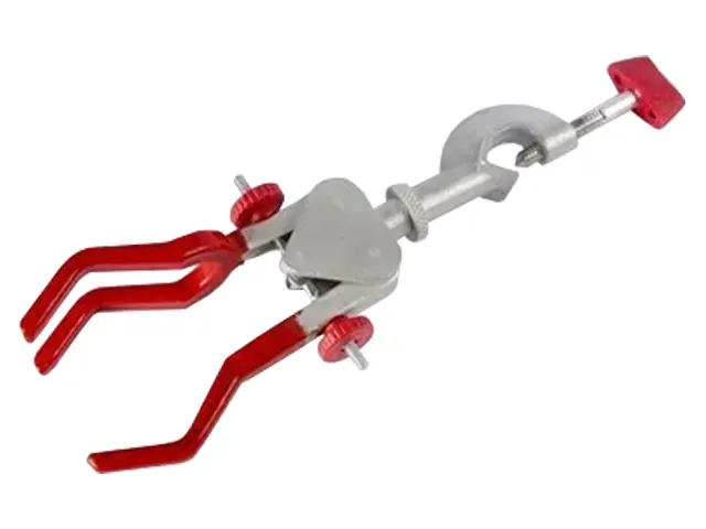 Pinça Garra para Condensador 3 Dedos com Mufa Fixa Aberta 60mm Netlab